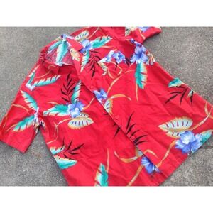 Vintage Royale Air Airlines Hawaiian Shirt Red USA MADE Sz XL Movie Wardrobe